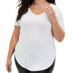 Torrid Super Soft Favorite V-Neck Tunic Tee Short Sleeve Womens Torrid Size 2